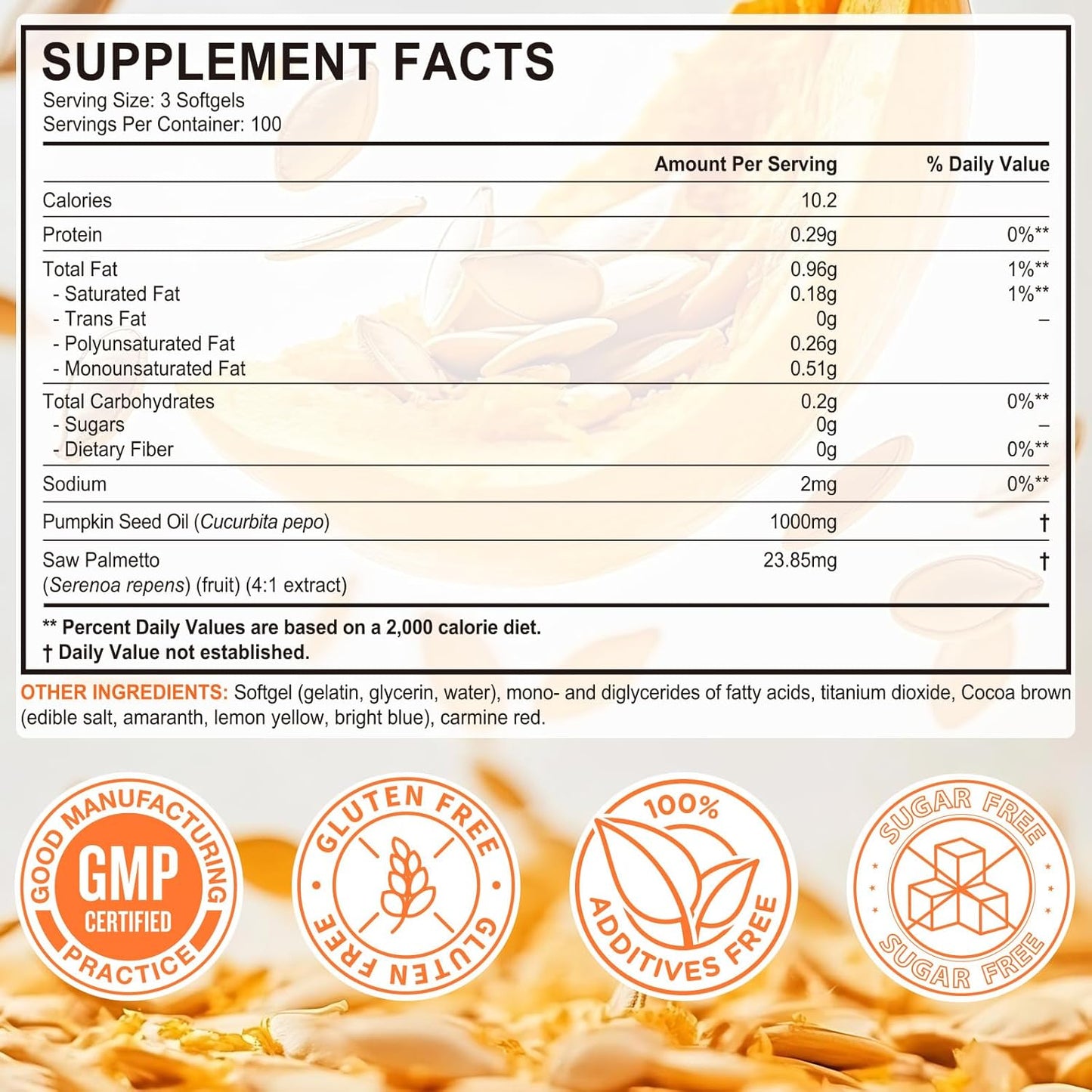 Pumpkin Seed Oil & Saw Palmetto Capsules